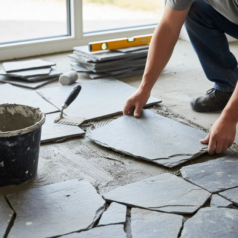 Stone Floor Installation